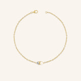 Duo White Sapphire Opal Bracelet