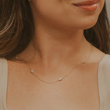 Deity Diamond Station Bridal Necklace