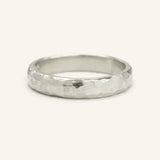 The Forge 4MM Half Round Hammered Band