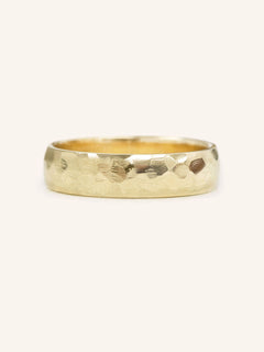 The Forge 6MM Half Round Hammered Band