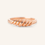Olive Gold Branch Dome Ring