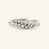 Olive Gold Branch Dome Ring