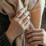 Olive Gold Branch Dome Ring