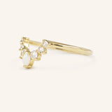 Opal Charm Wedding Ring