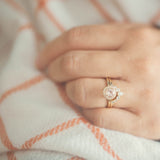 Opal Charm Wedding Ring