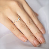 Opal Charm Wedding Ring