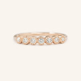 Brookman Milgrain 7-Stone Bezel Diamond Ring