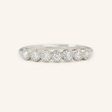 Brookman Milgrain 7-Stone Bezel Diamond Ring