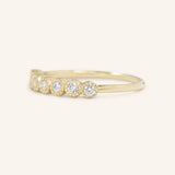 Brookman Milgrain 7-Stone Bezel Diamond Ring