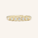 Brookman Milgrain 7-Stone Bezel Diamond Ring