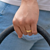 Step Down Wedding Band
