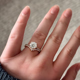 Roads in Paris Diamond Curved Wedding Ring