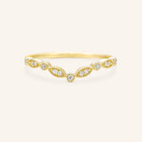Sabina Sequin Diamond Wedding Band