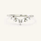 Ivy Lights Marquise Cluster Wedding Band