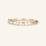 Annalise Marquise Cluster Wedding Band