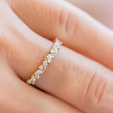 Annalise Marquise Cluster Wedding Band