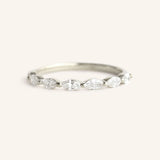 Maisi Marquise Moissanite Wedding Ring