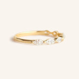 Maisi Marquise Moissanite Wedding Ring