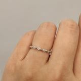 Maisi Marquise Moissanite Wedding Ring