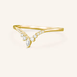 Kakena Marquise Moissanite Diamond Wedding Ring