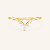 Kakena Marquise Moissanite Diamond Wedding Ring