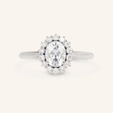 Turning Oak Moissanite Diamond Engagement Ring
