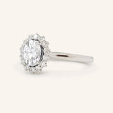 Turning Oak Moissanite Diamond Engagement Ring