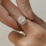 Turning Oak Moissanite Diamond Engagement Ring
