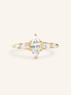 Bella Marquise Diamond Engagement Ring