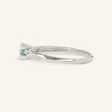 Blue Symphony Montana Sapphire Engagement Ring