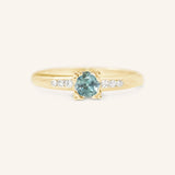 Blue Symphony Montana Sapphire Engagement Ring