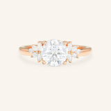 Emme Round Diamond Cluster Engagement Ring