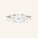 Emme Round Diamond Cluster Engagement Ring