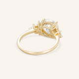 Emme Round Diamond Cluster Engagement Ring