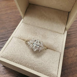 Emme Marquise Diamond Cluster Engagement Ring