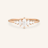 Maren Marquise Moissanite Engagement Ring