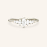Maren Marquise Moissanite Engagement Ring