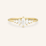 Maren Marquise Moissanite Engagement Ring