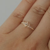 Maren Marquise Moissanite Engagement Ring