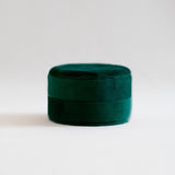 Velvet Backdrop Earring Box - Emerald Green