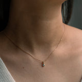 Avia Round Aquamarine Bezel Set Birthstone Charm | March Birthstone