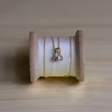 Avia Round Aquamarine Bezel Set Birthstone Charm | March Birthstone