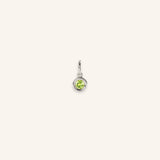 Deco Charm Bezel Set Peridot Birthstone | August Birthstone