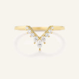 Joni Marquise Diamond V Wedding Ring