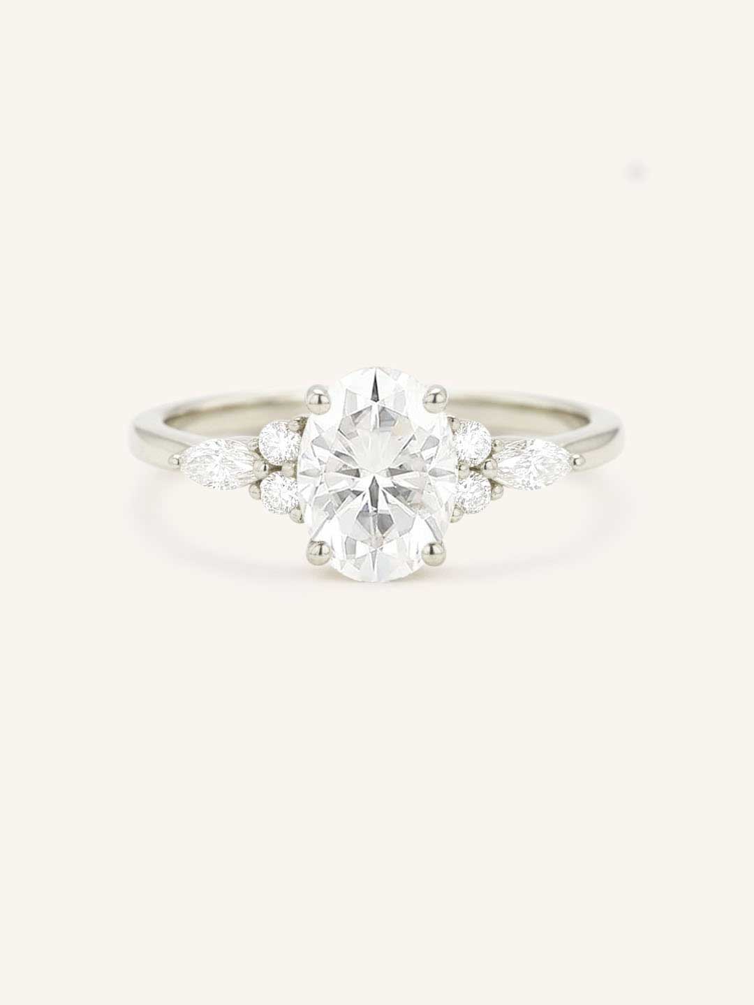 Nalani Oval Cut Diamond Engagement Ring