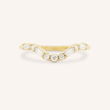 Alice Curved Diamond Wedding Ring