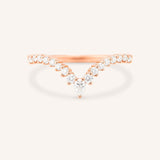 Arabelle Diamond Curved Wedding Band