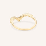 Arabelle Diamond Curved Wedding Band
