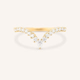 Arabelle Diamond Curved Wedding Band
