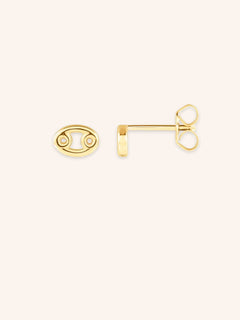 Zodiac "Cancer" Stud Earrings